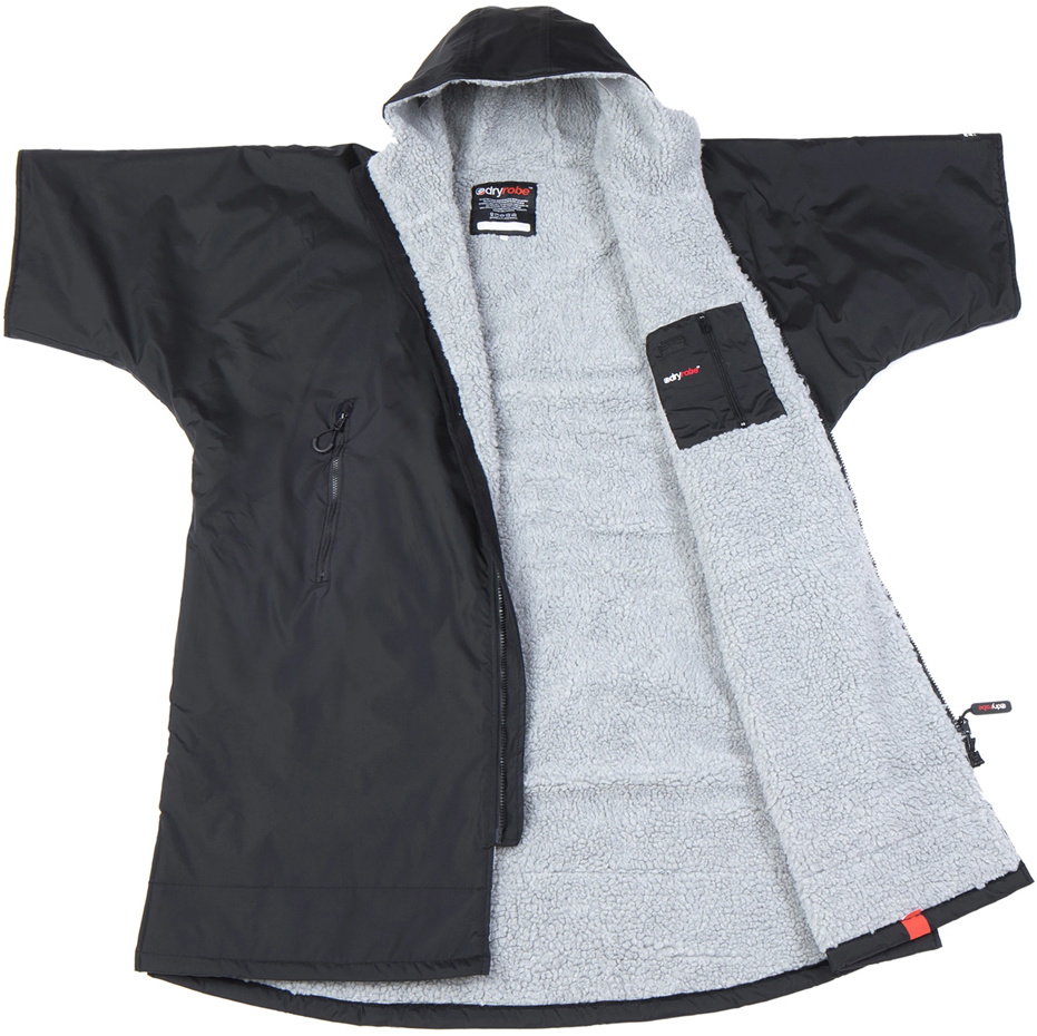 2023 Dryrobe Advance Kurzarm-Wechselkleidung Robe DR100 - Black / Grau